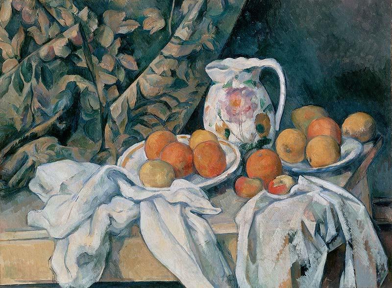 Paul Cezanne Still Life with a Curtain
